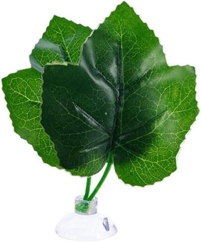 Yawtncyw 1Pc Green Betta Hammock Bed Leaf Artificial Silk Plants Aquarium Pad Artificial Fish Tank Rest Spawning Bed with Suction Cup Aquarium Fish Tank Plant Leaves Aquarium Décor Plastic Plants in Kuwait