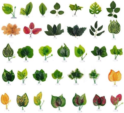 Yawtncyw 1Pc Green Betta Hammock Bed Leaf Artificial Silk Plants Aquarium Pad Artificial Fish Tank Rest Spawning Bed with Suction Cup Aquarium Fish Tank Plant Leaves Aquarium Décor Plastic Plants in Kuwait