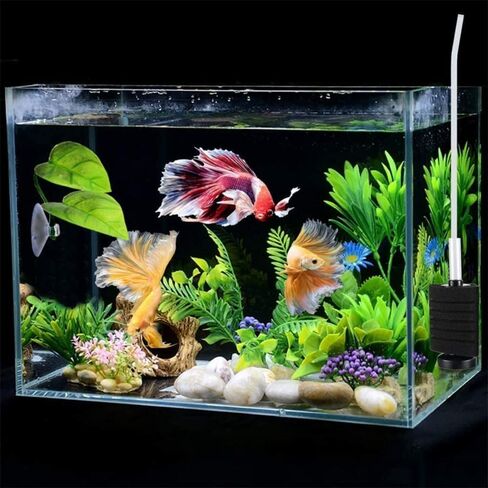 Yawtncyw 1Pc Green Betta Hammock Bed Leaf Artificial Silk Plants Aquarium Pad Artificial Fish Tank Rest Spawning Bed with Suction Cup Aquarium Fish Tank Plant Leaves Aquarium Décor Plastic Plants in Kuwait