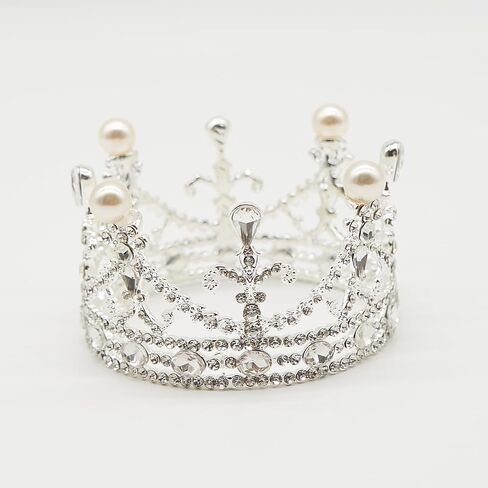 Zeroest Newborn Photography Prop Rhinestone Tiara Crown | Newborn Baby Photoshoot Props, Princess Tiara for Infant Photo Shoots, Birthday Party in Saudi Arabia