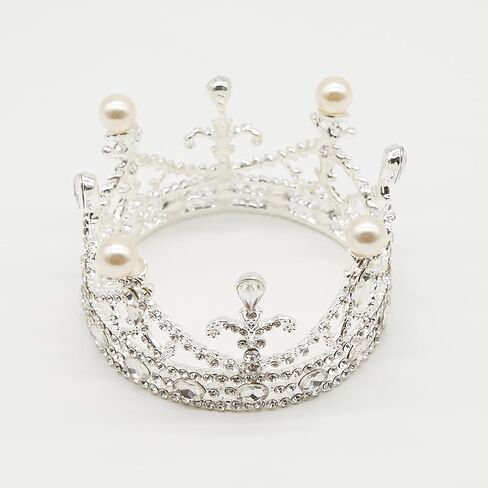 Zeroest Newborn Photography Prop Rhinestone Tiara Crown | Newborn Baby Photoshoot Props, Princess Tiara for Infant Photo Shoots, Birthday Party in Saudi Arabia