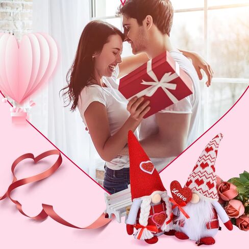 عيد الحب التماثيل القطيفة للزينة المنزل الجدول الحلي الاسكندنافية Tomte Elf جنوم هدايا عيد الحب لديكورات عيد الحب in Kuwait