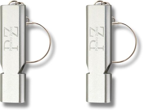 Potato Zone Emergency Whistle – Survival Keychain Whistle Emergency – 120db Loud Safety Whistle for Protection, Camping, Hiking, Sports, Dog Training – Portable Metal Whistle in Kuwait