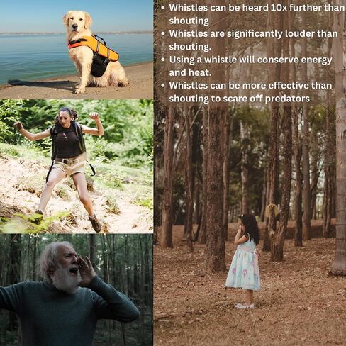 Potato Zone Emergency Whistle – Survival Keychain Whistle Emergency – 120db Loud Safety Whistle for Protection, Camping, Hiking, Sports, Dog Training – Portable Metal Whistle in Kuwait