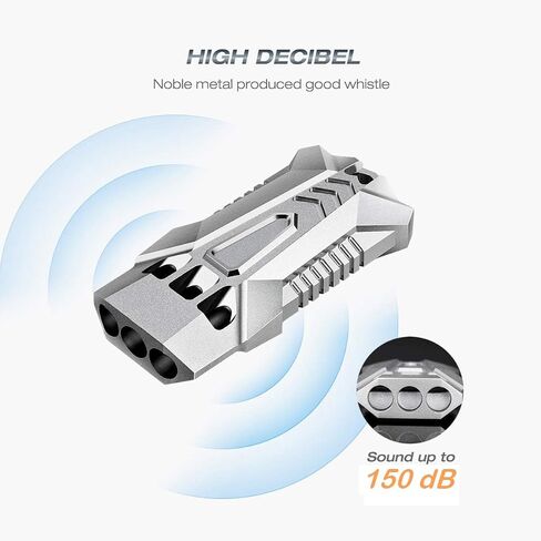 Double-Tube Whistle Aluminum Alloy Survival Whistle for Outdoor Needs Sports Referee Emergency in Kuwait
