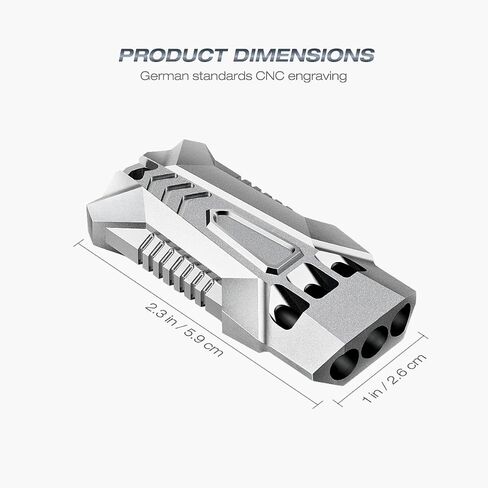 Double-Tube Whistle Aluminum Alloy Survival Whistle for Outdoor Needs Sports Referee Emergency in Kuwait
