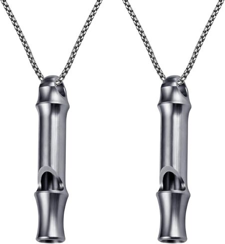 صفارة طوارئ من فروتين، صفارات نجاة من التيتانيوم 120 ديسيبل مع سلسلة مفاتيح بحبل قصير للمشي لمسافات طويلة والتخييم والصيد وركوب القوارب وتدريب الكلاب، قلادة صفارة صغيرة لإنقاذ الحياة in Kuwait