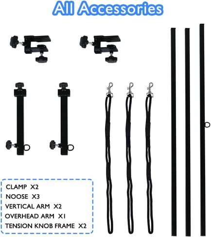 LEIBOU H-shape Pet Grooming Table Arm with Tool Holder Noose and Clamp for Dogs and Cats Heavy Duty Aluminum Alloy Frame with 35.4" Adjustable Height and 36.2" ~ 50" Adjustable Width in Saudi Arabia