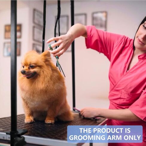 LEIBOU H-shape Pet Grooming Table Arm with Tool Holder Noose and Clamp for Dogs and Cats Heavy Duty Aluminum Alloy Frame with 35.4" Adjustable Height and 36.2" ~ 50" Adjustable Width in Saudi Arabia