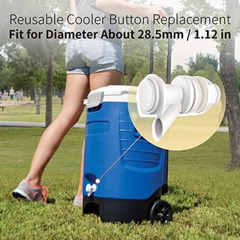 ZAITOE Push Button Spigot Replacement, Compatible with Igloo 2, 3, 5 and 10 Gallon Beverage Coolers, Water Cooler Spigot for 2-10 Gallon in Saudi Arabia