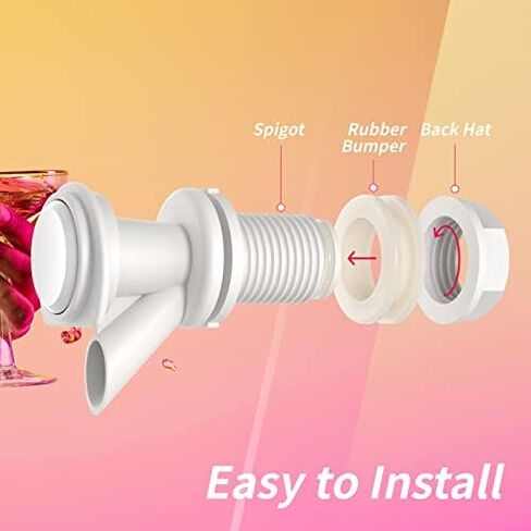 ZAITOE Push Button Spigot Replacement, Compatible with Igloo 2, 3, 5 and 10 Gallon Beverage Coolers, Water Cooler Spigot for 2-10 Gallon in Saudi Arabia