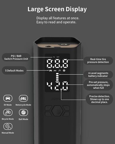 جوا ضاغط هواء محمول لتيسلا واغطية صمام الاطارات كومبو، ضاغط هواء in Kuwait