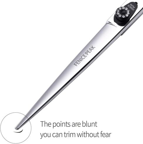 Fenice Peak 7.0'' Professional Dog Grooming Scissors Set with Black Non-Slip Handle 440C Stainless Steel Straight Thinning Curved Chunker Shears 4pcs Set for Pet Grooming Services in Kuwait