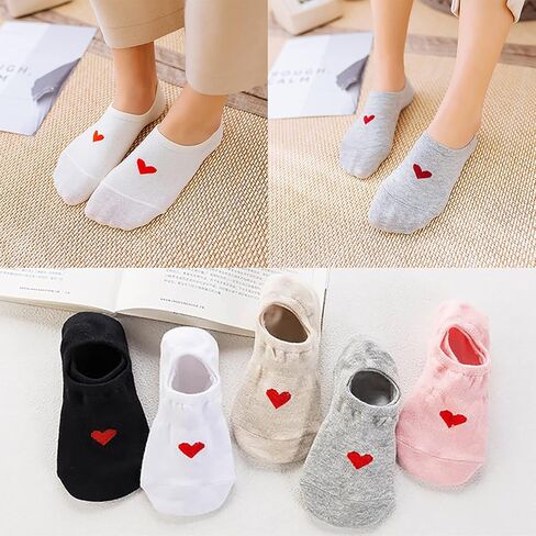 MRYUWB 5 إلى 10 أزواج من جوارب الأطفال البنات بدون عرض، جوارب ناعمة مضادة للانزلاق، جوارب مريحة للغاية للأطفال من سن 6 إلى 15 عامًا (10 أزواج من (أسود، أبيض، رمادي، بيج، وردي))... in Kuwait