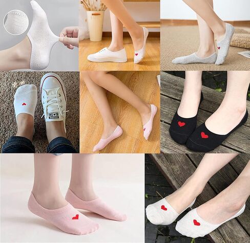 MRYUWB 5 إلى 10 أزواج من جوارب الأطفال البنات بدون عرض، جوارب ناعمة مضادة للانزلاق، جوارب مريحة للغاية للأطفال من سن 6 إلى 15 عامًا (10 أزواج من (أسود، أبيض، رمادي، بيج، وردي))... in Kuwait