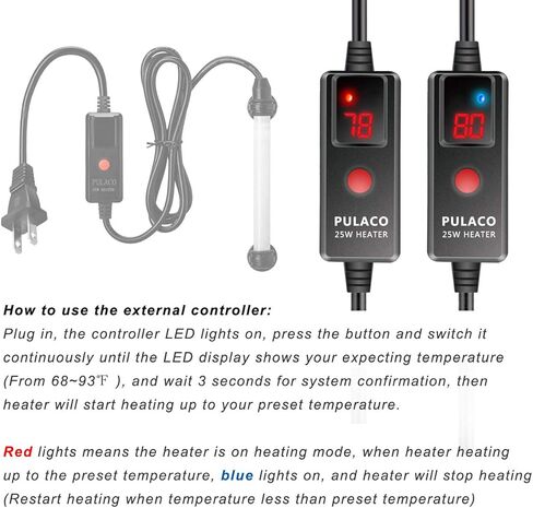 سخان حوض السمك الصغير بسعة 50 وات من بولاكو بسعة 5 إلى 12 جالون in Kuwait