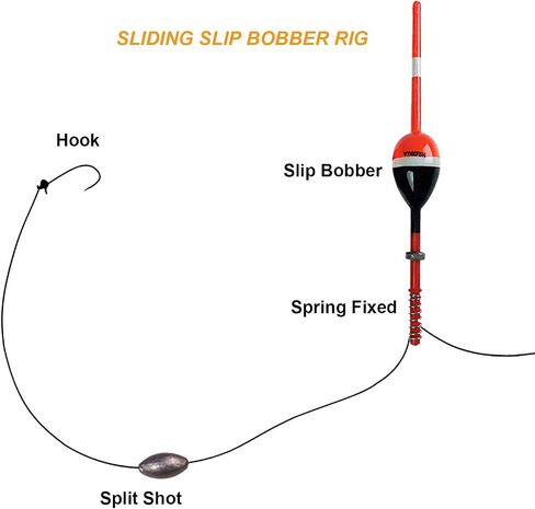 THKFISH Balsa Wood Spring Bobbers with Oval Slip Bobbers, Fishing Floats | 5pcs Fishing Floats and Bobbers for Crappie Panfish Walleyes Fixed Bobber (1"X0.7"X6") (1.25"X0.75"X6") (2"X1.14"X5.86") in Kuwait
