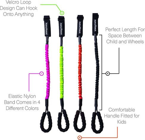 Stroller Handle | Leash Alternative | Child Lead Accessory for Strollers, Wagons, Backpacks | Close Proximity Safety Tether for Toddlers | Comfy Handle Designed to Let Children Stay Close in Saudi Arabia