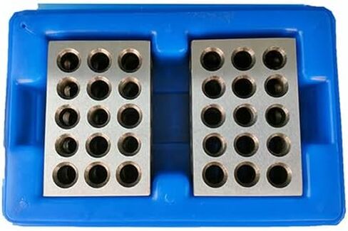 الكل صناعي 55502 | 1-2-3 كتل مع علبة 23 فتحة فائقة الدقة وتسامح 0.0001 بوصة in Kuwait