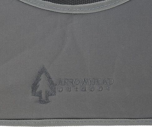 طاولة باب خلفي محمولة قابلة للطي مقاس 33.5 بوصة من ARROWHEAD، 4 حاملات أكواب، سلة طعام، مبرد معزول، بدون سطح مترهل، حقيبة حمل، إطار فولاذي، قماش 600D عالي الجودة، دعم في الولايات المتحدة الأمريكية in Kuwait