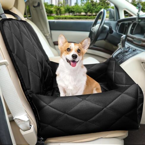 Dog Car Seat for Small Dogs Under 50 lbs Waterproof Travel Car Medium Sized Dog Bed for Carseat in Kuwait