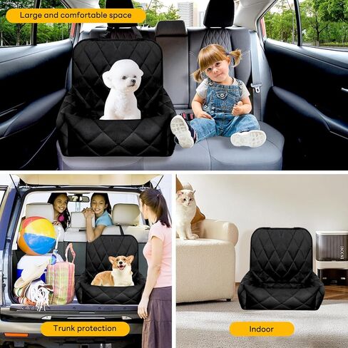 Dog Car Seat for Small Dogs Under 50 lbs Waterproof Travel Car Medium Sized Dog Bed for Carseat in Kuwait