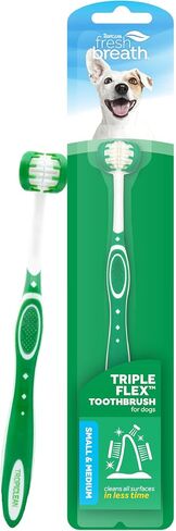 TropiClean Fresh Breath TripleFlex Dog Toothbrush, Small/Medium Dogs in Kuwait