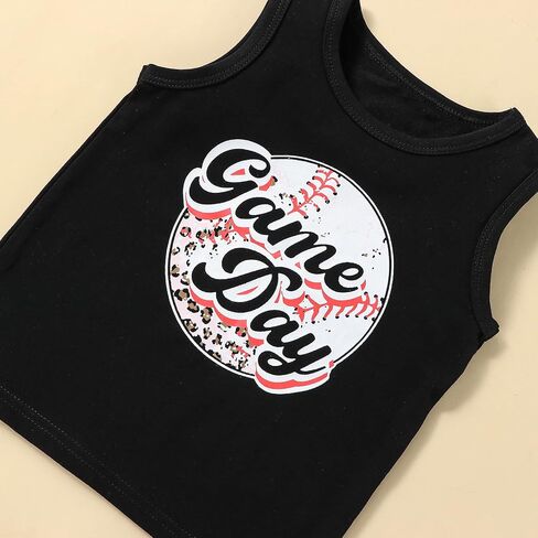 Ledy Champswiin Toddler Girl Summer Clothes Set Sleeveless Tank Tops High-waisted Baseball Shorts Baby Girl Outfits in Saudi Arabia