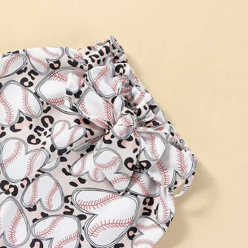 Ledy Champswiin Toddler Girl Summer Clothes Set Sleeveless Tank Tops High-waisted Baseball Shorts Baby Girl Outfits in Saudi Arabia