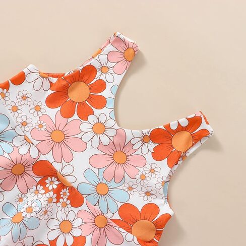 ملابس للفتيات الصغيرات بحزام علوي مزين بالزهور وقيعان جرس مع عصابة رأس لملابس الفتيات الصغيرات في الرابع من يوليو in Kuwait