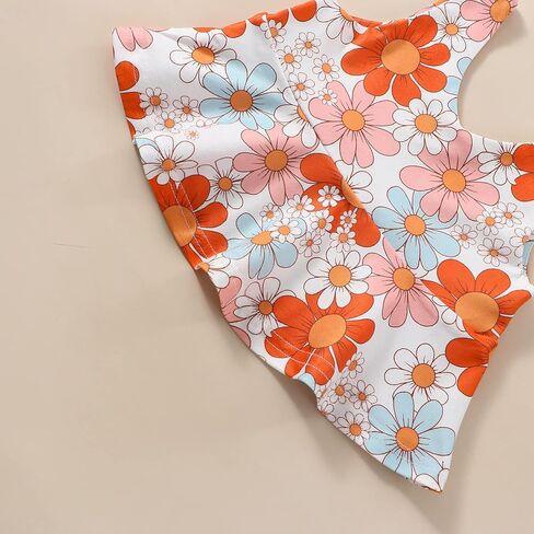 ملابس للفتيات الصغيرات بحزام علوي مزين بالزهور وقيعان جرس مع عصابة رأس لملابس الفتيات الصغيرات في الرابع من يوليو in Kuwait