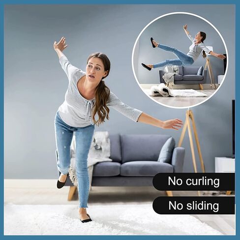 Rug Pad Gripper Non Slip Rug Pads for Hardwood Floors Tiles Area Rugs,Washable Reusable Carpet Grippers Rug Tape Stickers Holder (L-Shape) in Saudi Arabia