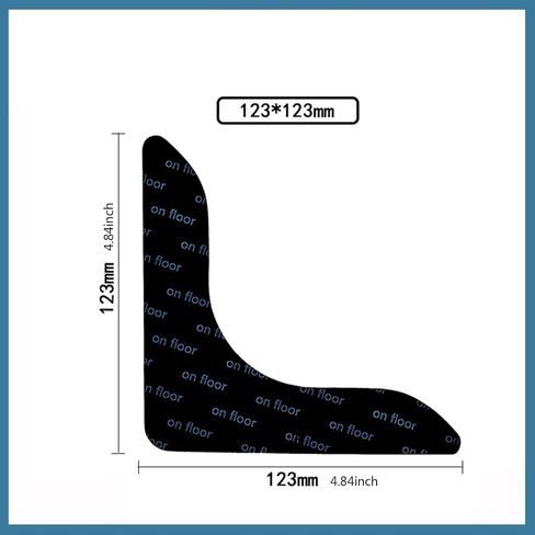 Rug Pad Gripper Non Slip Rug Pads for Hardwood Floors Tiles Area Rugs,Washable Reusable Carpet Grippers Rug Tape Stickers Holder (L-Shape) in Saudi Arabia