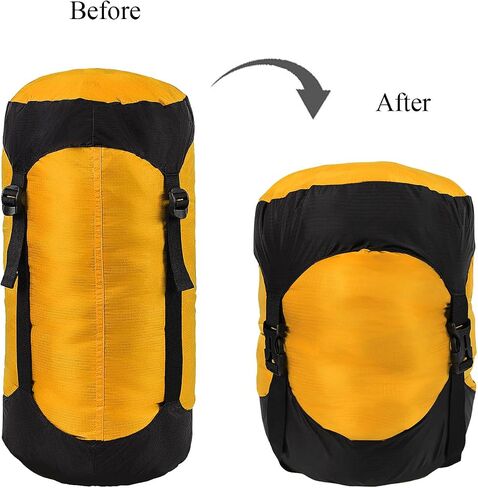 2pcs Compression Stuff Sack, 8L/18L/25L/35L Lightweight Sleeping Bags in Kuwait