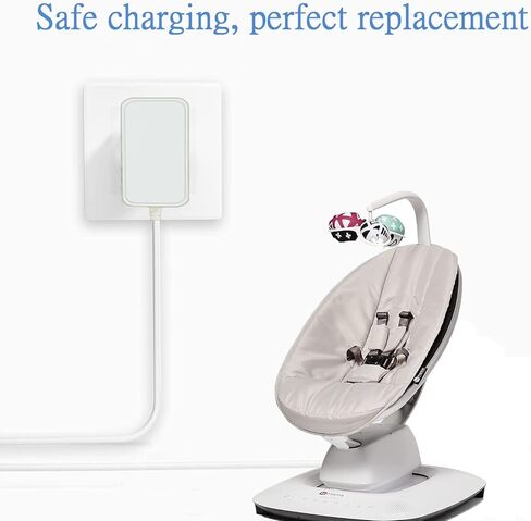 شاحن سلك طاقة محول تيار متردد 12 فولت 3 أمبير لأربع أمهات مامارو 2/4، لحارس مقعد الرضع مامارو 2015، لأرجوحة الأطفال روكارو OH-1048B1203000U / OH-1048B1203000-U استبدال قابس الشحن 6.5 قدم in Kuwait