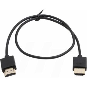 كابل HangTon رفيع ناعم HDMI إلى HDMI 2.0 4K لكاميرا ZCAM E2 F6 Sony Canon Panasonic AU-EVA1 Blackmagic BMPCC 4K كاميرا ATOMOS Portkeys BM5 شاشة 12 بوصة