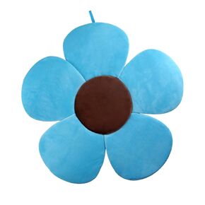KAKIBLIN Flower Baby Bath Mat, Baby Bath Flower Infant Bathtub Mat Baby Sink Bath Cushion for Newborn, Blue