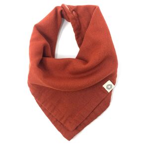 Kishu Baby Indi - Premium GOTS Certified Organic Bandana Scarf Bib (Charcoal)