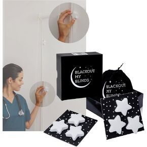 Blackout My Blinds Star Magnet Light Blockers for Window Shades & Window Blinds and Blackout Curtains, for Bedroom, Baby Nursery, Shift Workers.Removable, Stops Light Leakage, Optimise Blackout Blinds in Saudi Arabia