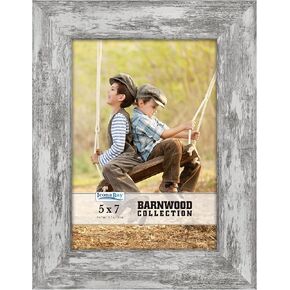 Icona Bay 8x10 Pony Gray Picture Frame, Country Rustic Style 8 x 10 Photo Frame, Table Top or Wall Mount, Barnwood Collection in Kuwait