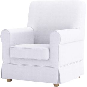 غطاء Ektorp Jennylund البديل مصنوع خصيصًا ومتوافق مع كرسي IKEA Jennylund. غطاء أريكة كرسي بذراعين (قطن أبيض متين) in Kuwait