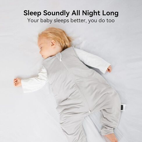 BubblePanda Rayon Made from Bamboo Toddler Sleep Sack with Feet 12-24 Months 1.0 Tog Ultra Soft Toddler Sleeping Sack 1t-2t Sleep Bag Walker Quilted Wearable Blanket with Legs 2-Way Zipper Lightweight in Saudi Arabia