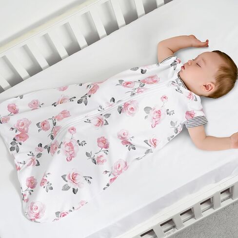 PHF 3 Pack Soft Micro-Fleece Baby Sleep Sack, 12-18 Months Warm Baby Wearable Blanket, 2-Way Zipper Sleeping Bags, Comfy Toddler Sleeping Sack for Baby Girls, Large Size, Snow White&Grey&Pink in Kuwait