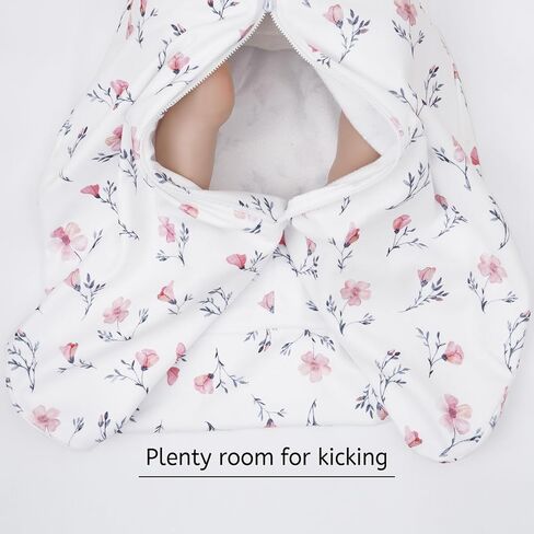 PHF 3 Pack Soft Micro-Fleece Baby Sleep Sack, 12-18 Months Warm Baby Wearable Blanket, 2-Way Zipper Sleeping Bags, Comfy Toddler Sleeping Sack for Baby Girls, Large Size, Snow White&Grey&Pink in Kuwait