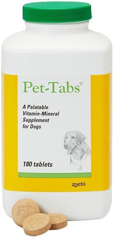 Pet-Tabs Multivitamin Supplement for Adult Dogs & Puppies, 60 Chewables in Kuwait