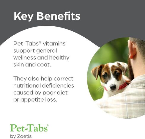 Pet-Tabs Multivitamin Supplement for Adult Dogs & Puppies, 60 Chewables in Kuwait