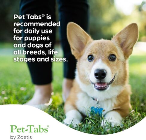 Pet-Tabs Multivitamin Supplement for Adult Dogs & Puppies, 60 Chewables in Kuwait