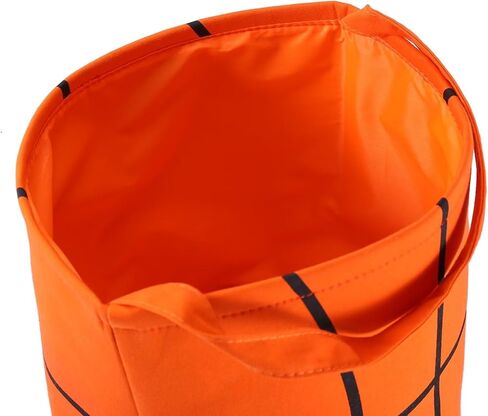 Baseball Basket Easter Baskets for Kids Canvas Easter Eggs Hunt Baskets Halloween Basket Trick or Treat Basket Bucket Tote for Easter Halloween Parties (Baseball) in Saudi Arabia