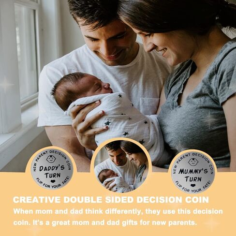 New Mom Gifts for Women 2023, Gender Reveal Gifts with Mom & Dad Mugs, Decision Coin, Baby Shower Gifts, Baby Picture Frame, Bibs, Onesie, Socks, Perfect Pregnancy Gifts for First Time Moms in Kuwait