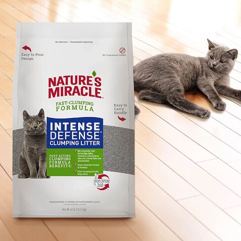 Nature's Miracle Nature’s Miracle Intense Defense Odor Control Litter, 20 Pounds, Odor Control in Saudi Arabia